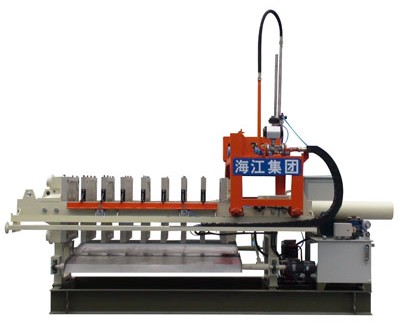 海江 快開壓濾機 快速入料、快速拉板卸料，全自動