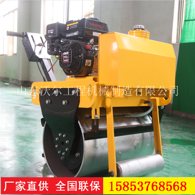 沃爾 VOL-600 600單輪壓路機在狹窄有限制的施工場合，能靈活的完成壓實工作