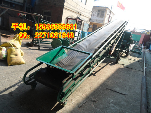 散料、袋料裝車皮帶機，糧食送料設(shè)備，電動升降飼料輸送機