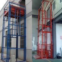 遼寧撫順現(xiàn)場(chǎng)安裝液壓導(dǎo)軌貨梯