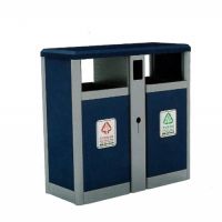 河南天祥 鍍鋅二分類(lèi)垃圾桶環(huán)保果皮箱 廠家直銷(xiāo)支持批發(fā)定制