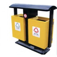 河南天祥 戶外鍍鋅二分類(lèi)環(huán)衛(wèi)果皮箱 廠家支持定制批發(fā)