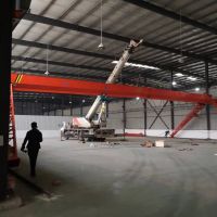 成都起重機，航吊龍門吊龍泉驛區(qū)安裝現(xiàn)場