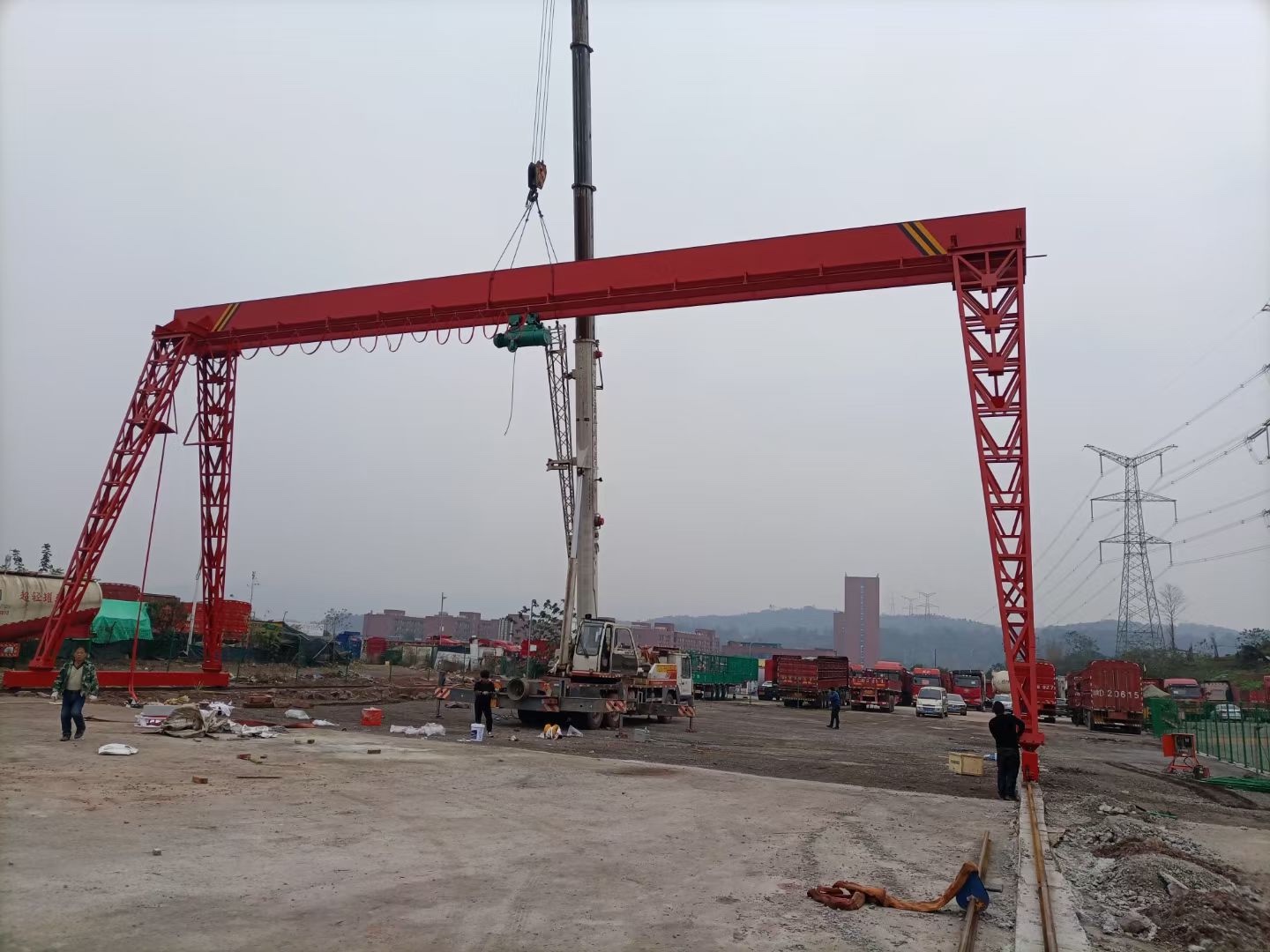 成都收售二手起重機、行吊、龍門吊18782127665